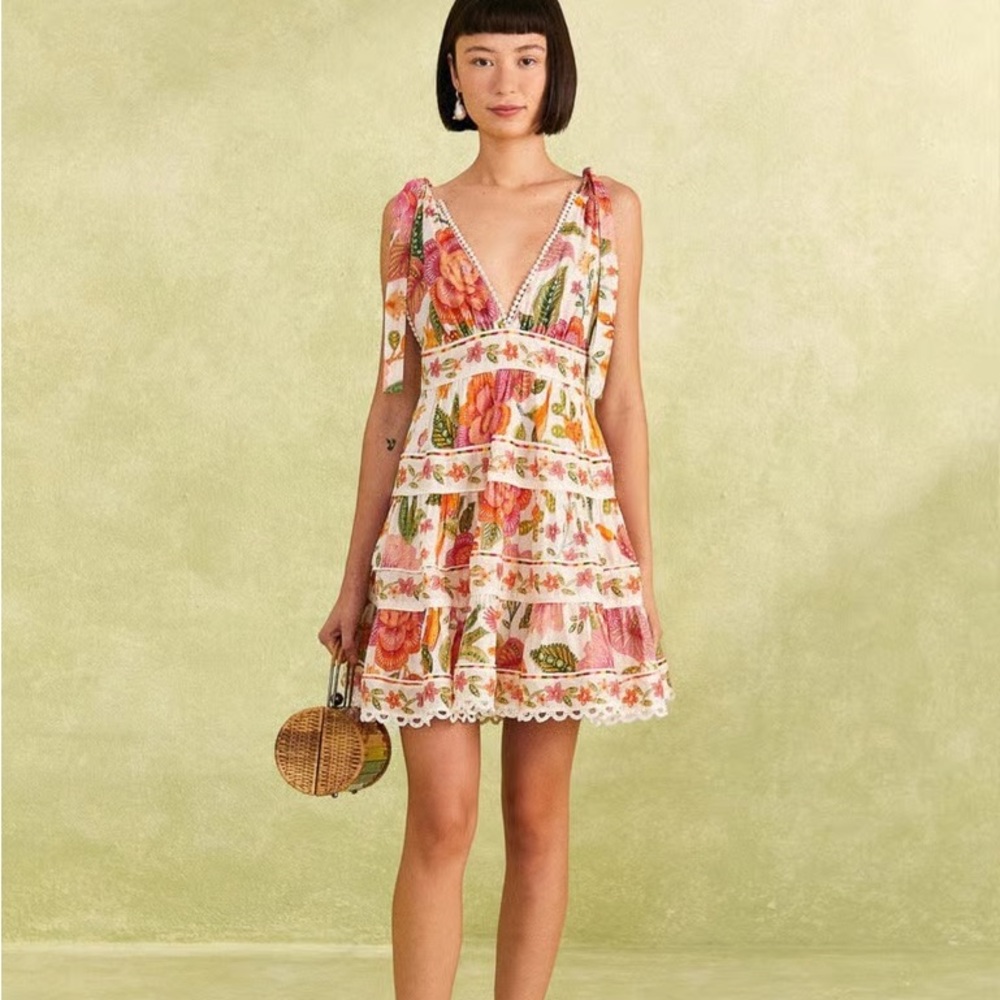 FARM Rio Vibrant Floral Mini Dress